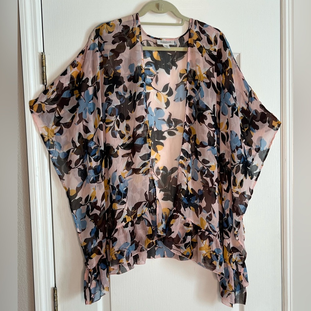 Sheer Floral Kimono